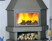 Venta e instalación de chimeneas metálicas en Madrid.